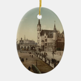 Ornamento De Cerâmica O Steen, Antuérpia, Bélgica