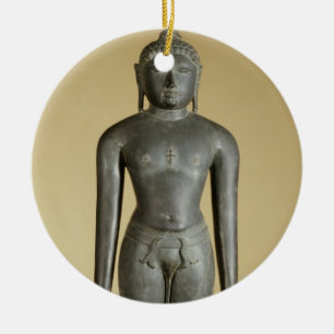 Ornamento De Cerâmica O Tirthankara Jain, Parsvanatha, Rajasthan, Prat