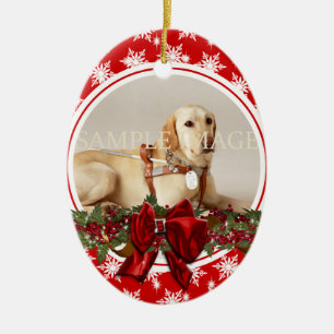 Ornamento De Cerâmica O verso memorável da foto do animal de estimaçã