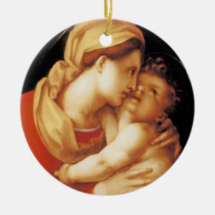 Ornamento De Cerâmica O Virgin e a criança por Jacopo a Dinamarca