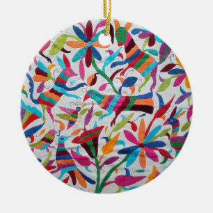 Ornamento De Cerâmica Oaxaca México Mexicano Mayan Étnica Boho