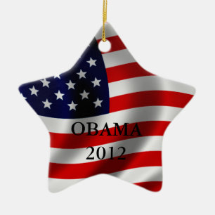 Ornamento De Cerâmica Obama