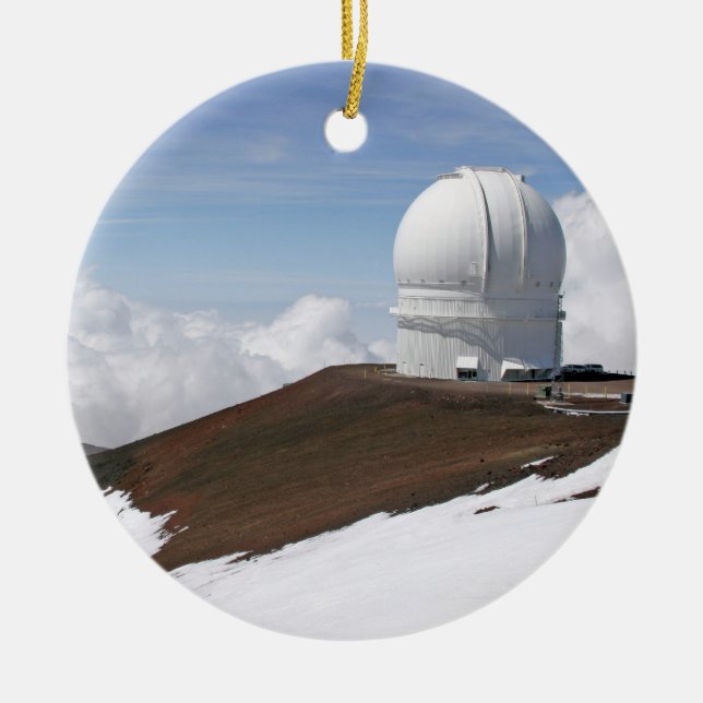 Ornamento De Cerâmica Obervatório de Mauna Kea (Frente)