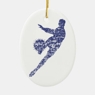 Ornamento De Cerâmica Objetivo do futebol