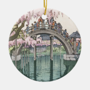 Ornamento De Cerâmica Obra-prima clássica oriental do vintage asiático