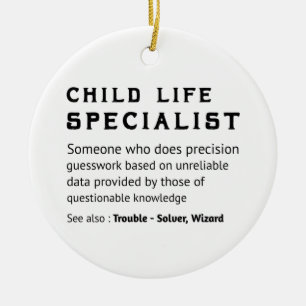 Ornamento De Cerâmica Obrigado presente para o especialista em vida infa