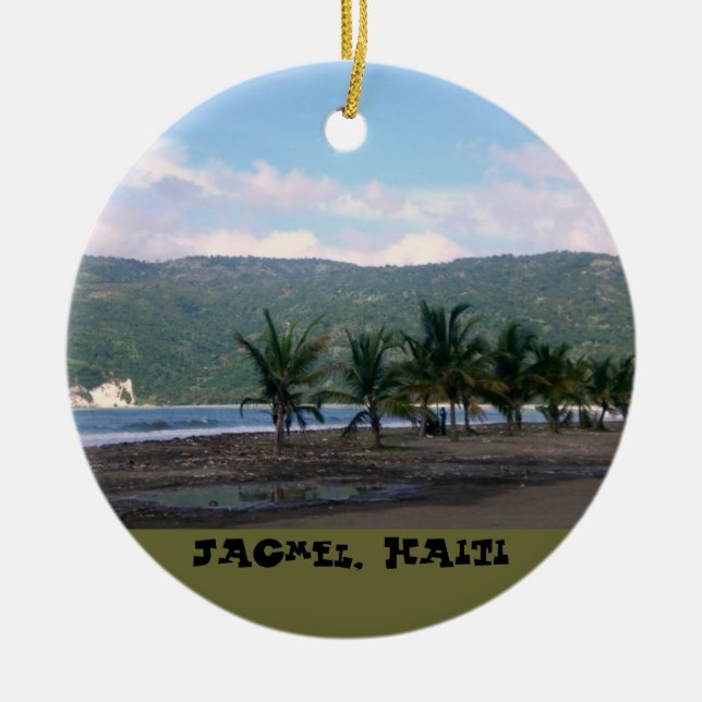 Ornamento De Cerâmica Oceanos afastado (Frente)