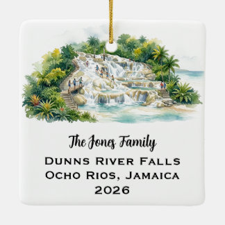 Ornamento De Cerâmica Ocho Rios Jamaica Personalizado