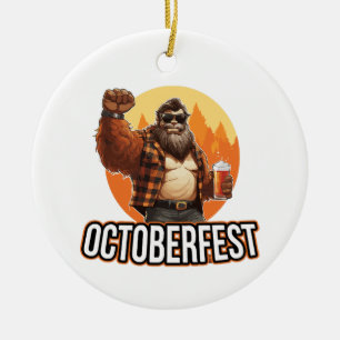 Ornamento De Cerâmica Octoberfest Pé Grande