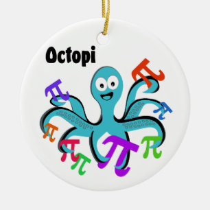Ornamento De Cerâmica Octopi