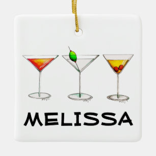 Ornamento De Cerâmica Óculos de coquetel Bebidas mistas Bares Martini Co