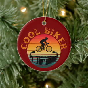 Ornamento De Cerâmica Óculos de sol legal Biker