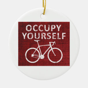 Ornamento De Cerâmica Ocupe-se
