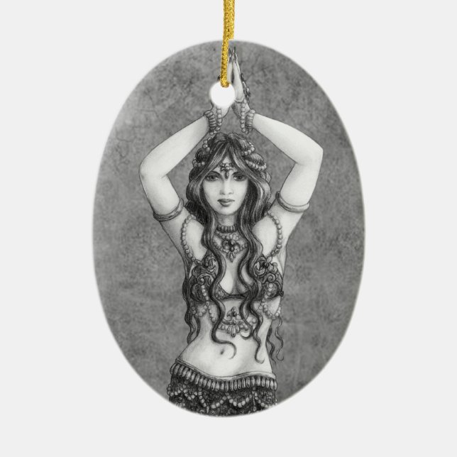 Ornamento De Cerâmica Odalisk (Frente)