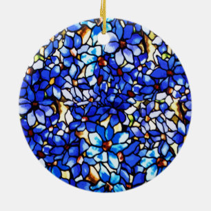 Ornamento De Cerâmica Ode para Tiffany Clematis