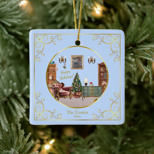 Ornamento De Cerâmica Ode to The Nutcracker Ballet Blue (Árvore)