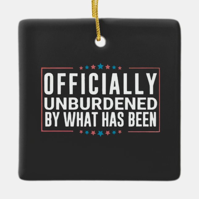 Ornamento De Cerâmica Oficialmente desembolsado pelo que foi Trump (Frente)