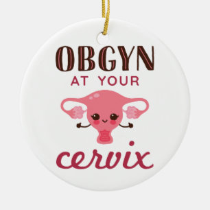 Ornamento De Cerâmica OGBYN No Seu Cervix