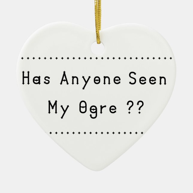 Ornamento De Cerâmica Ogre (Frente)