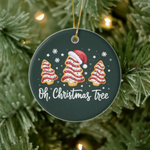 Ornamento De Cerâmica Oh, Árvore de Natal Feliz Natal Debbie Biscoito