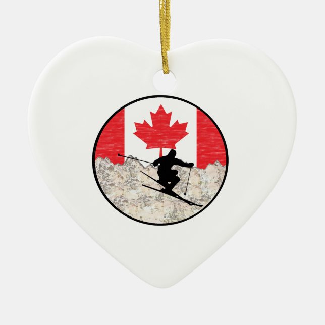 Ornamento De Cerâmica Oh Canadá (Frente)