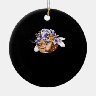 Ornamento De Cerâmica Oh Deer Clean Minimal Style