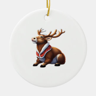Ornamento De Cerâmica Oh Deer Design Moderno Energético