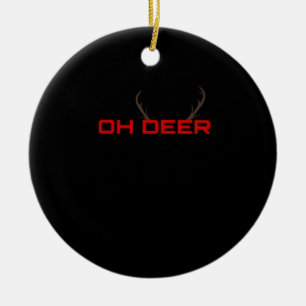 Ornamento De Cerâmica Oh Deer Estética Minimalista Vibração