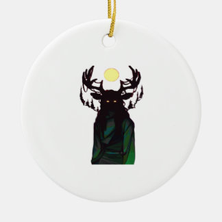 Ornamento De Cerâmica Oh Deer Minimal Design Ornament