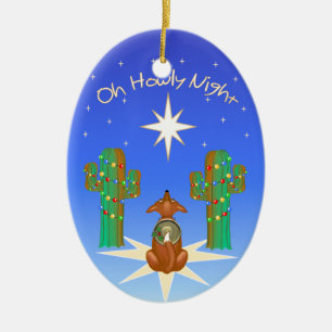 Ornamento De Cerâmica Oh Howly Night