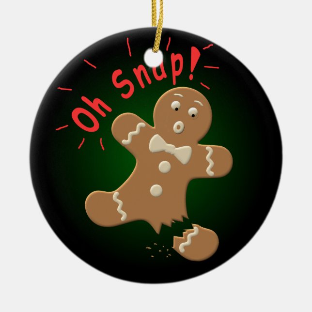 Ornamento De Cerâmica Oh pressão (Frente)