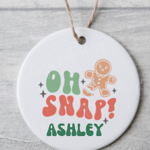 Oh snap frase engraçada de Natal personalizada ret