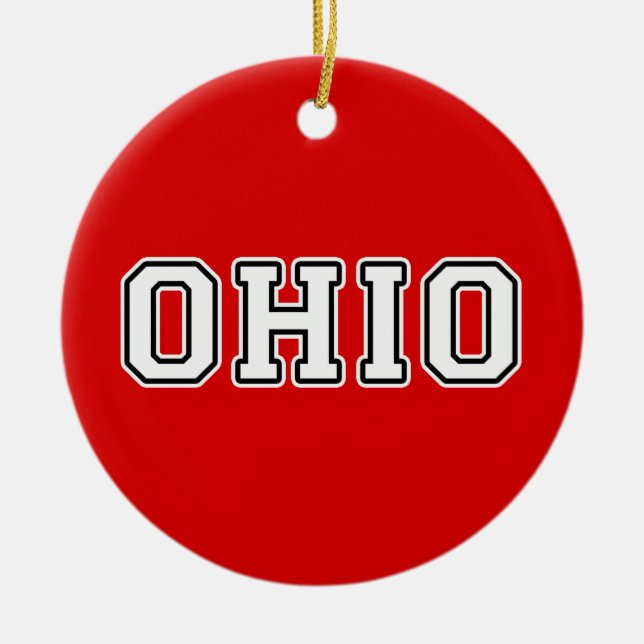 Ornamento De Cerâmica Ohio (Frente)