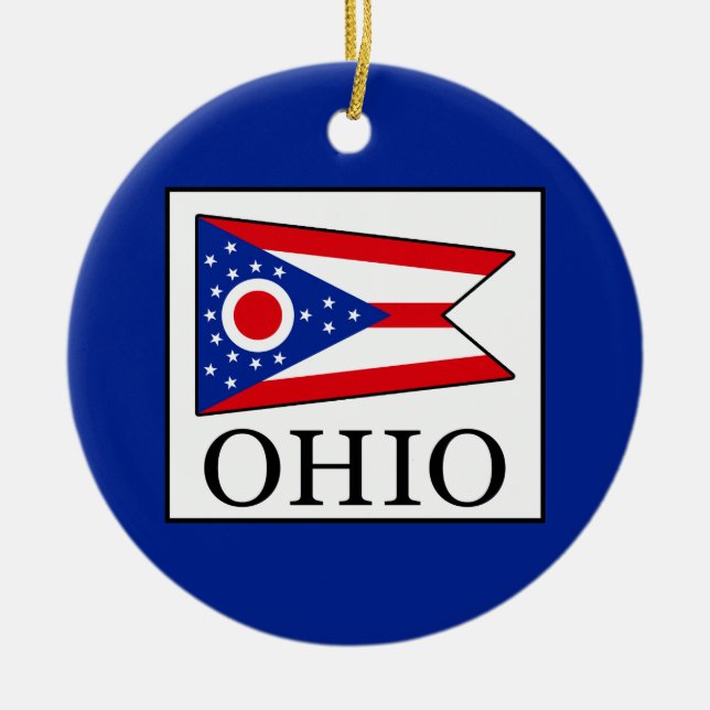 Ornamento De Cerâmica Ohio (Frente)