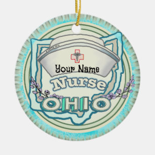 Ornamento De Cerâmica Ohio Nurse