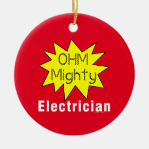 Ornamento De Cerâmica Ohm Mighty Eletronic