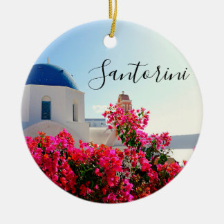 Ornamento De Cerâmica Oia Santorini, Fotografia Grécia