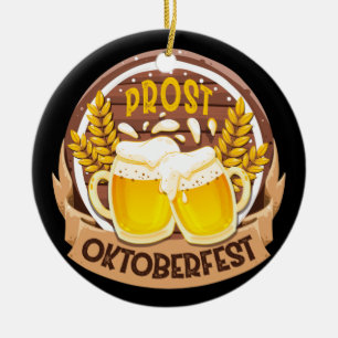 Ornamento De Cerâmica Oktoberfest Anima Partido Alemão da Cerveja Bebend