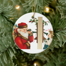Ornamento De Cerâmica Olá Papai Noel