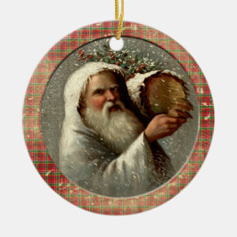 Ornamento De Cerâmica Old Victorian Rustic Family Personalized