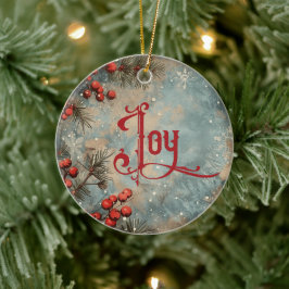 Ornamento De Cerâmica Old Victorian Rustic Family Personalized