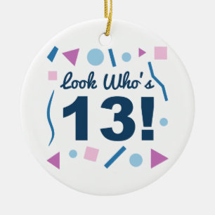 Ornamento De Cerâmica Olha quem tem 13 anos