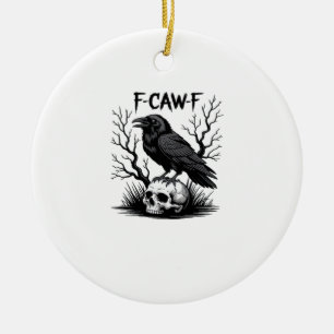 Ornamento De Cerâmica Olhar essencial vintage legal F Caw F