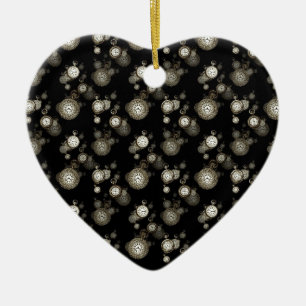 Ornamento De Cerâmica Olhar rostos impressão - acessório com estampas