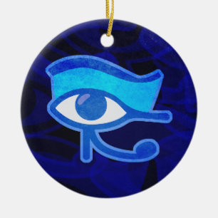 Ornamento De Cerâmica Olho Azul Horus