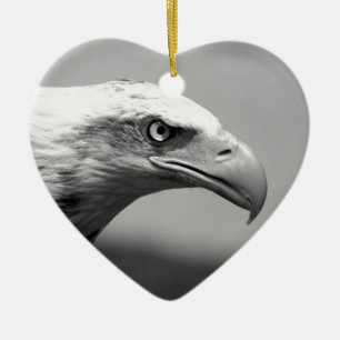 Ornamento De Cerâmica Olho de Águia Preto e Branco