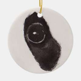 Ornamento De Cerâmica Olho do Panda – Coleção Gaze