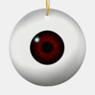 Ornamento De Cerâmica olho vermelho/olho verde