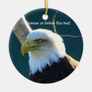 Ornamento De Cerâmica Olhos de Eagle; Customizável