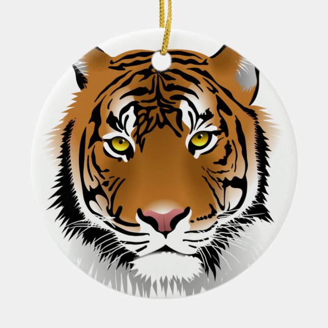 Ornamento De Cerâmica Olhos de Tigre (Frente)